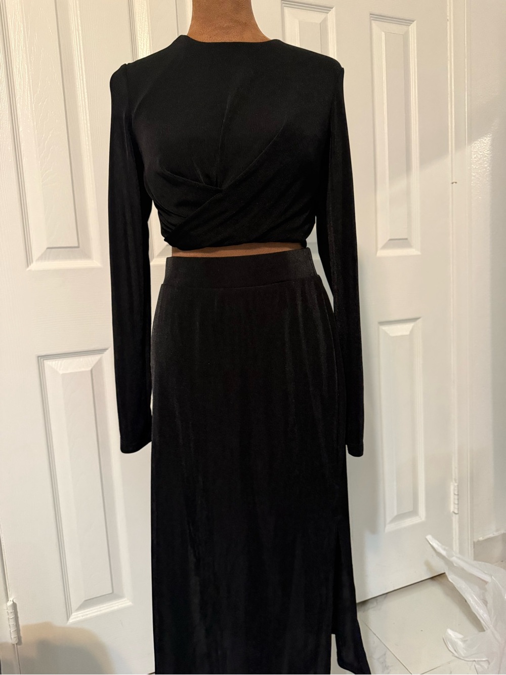 Sincerely Jules Black Maxi Skirt with Smooth Waistband